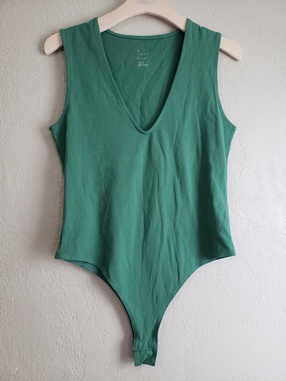 a new day Emerald V-Neck Sleeveless Bodysuit